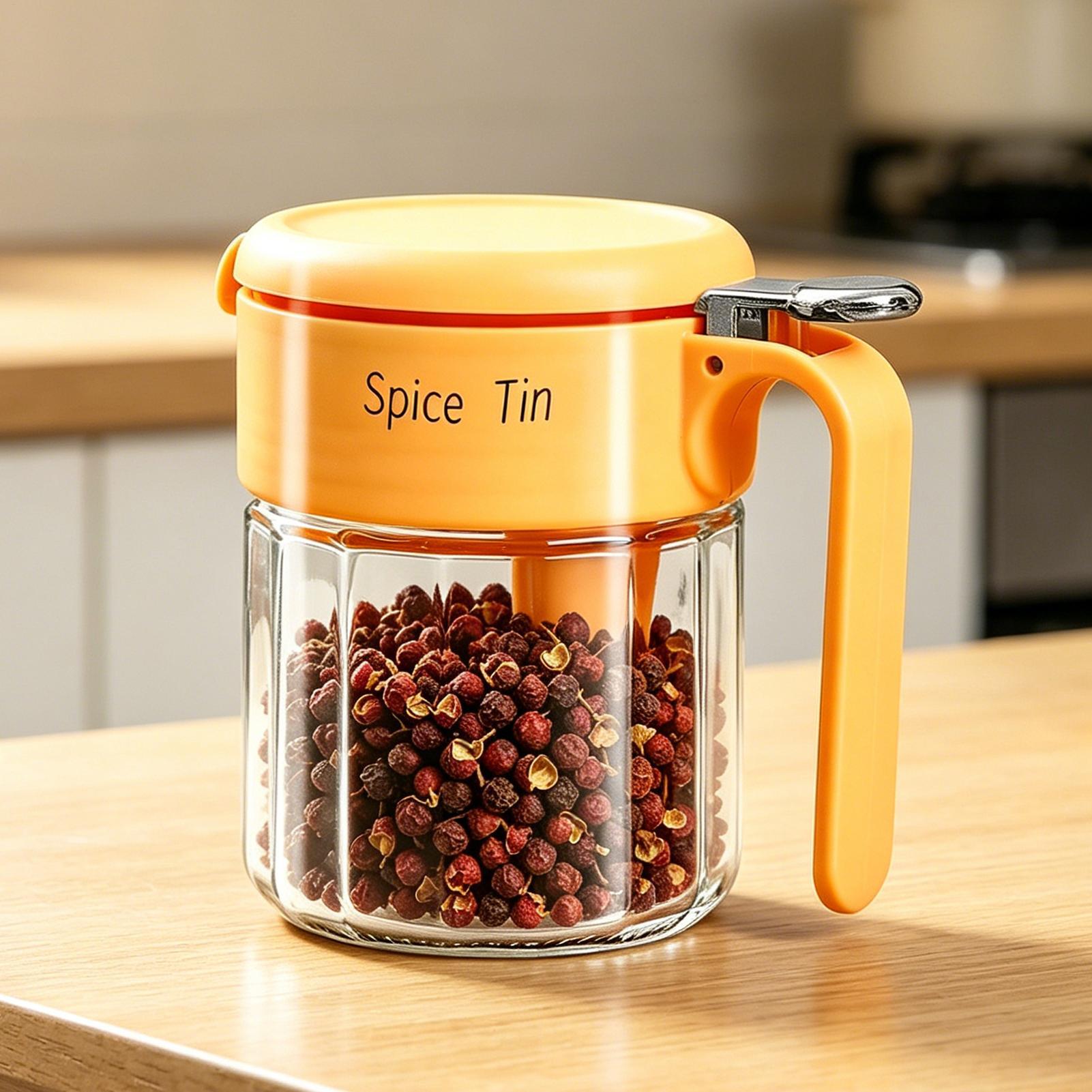 Meal Prep Jars With Lids - وعاء توابل زجاجي متعدد الاستخدامات سعة