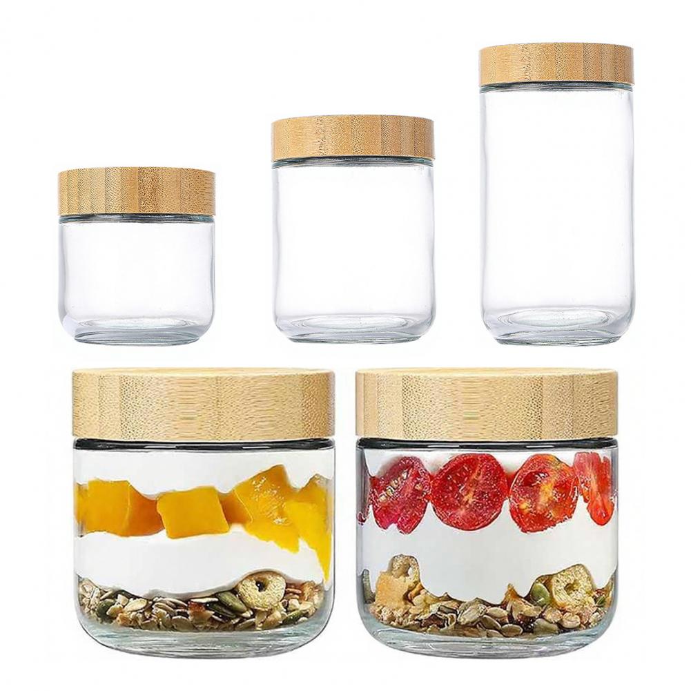 أوعية تخزين للمطبخ، 4 قطع من أ - مراجعة Meal Prep Jars With Lids وسعره