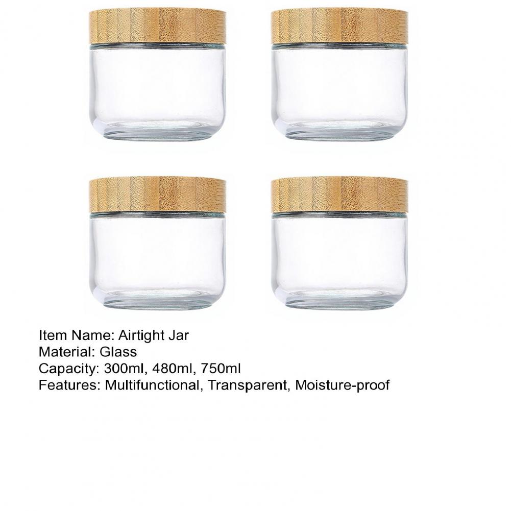 أوعية تخزين للمطبخ، 4 قطع من أ - مراجعة Meal Prep Jars With Lids وسعره