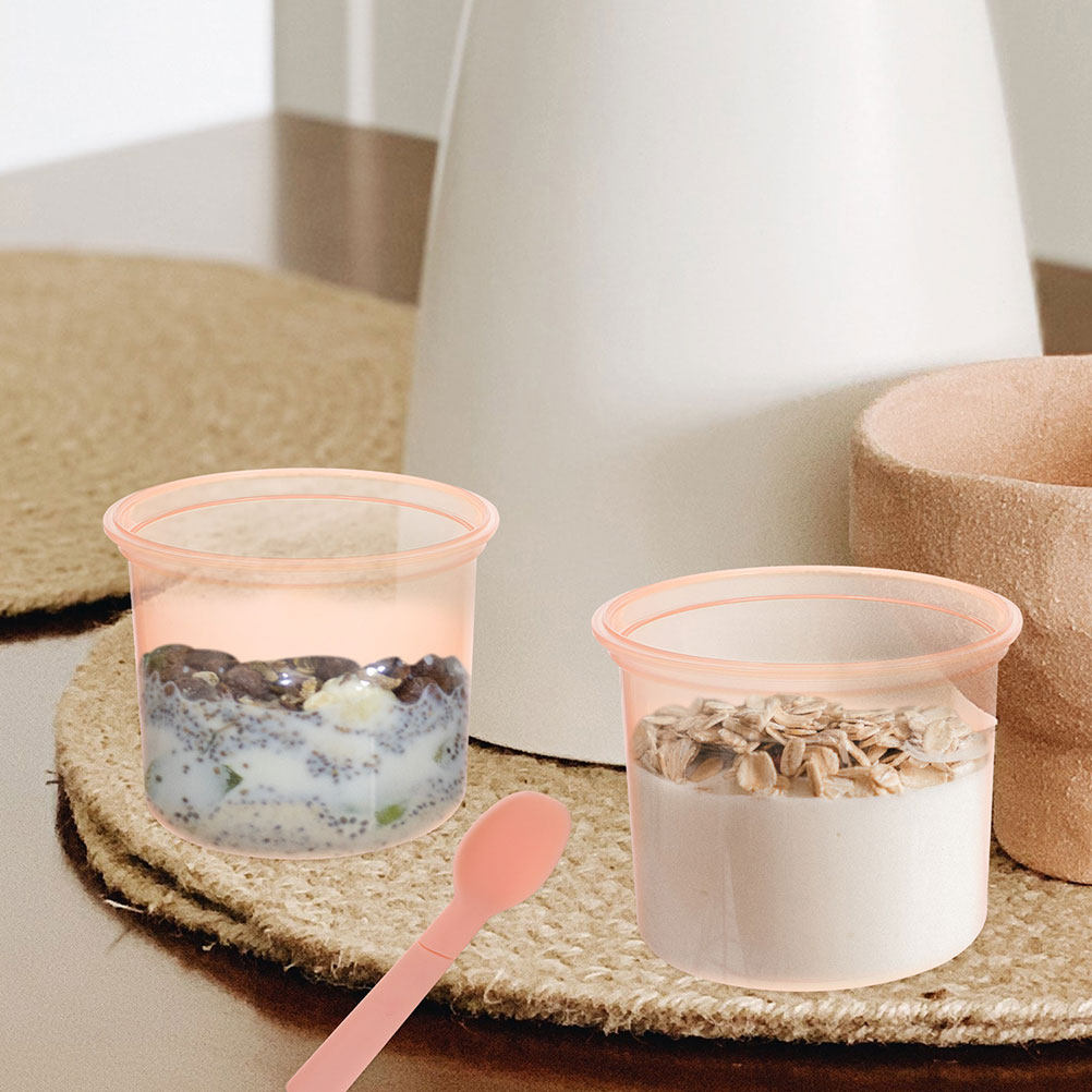 طقم من وعاءين للشوفان الليلي،  - مراجعة Meal Prep Jars With Lids وسعره