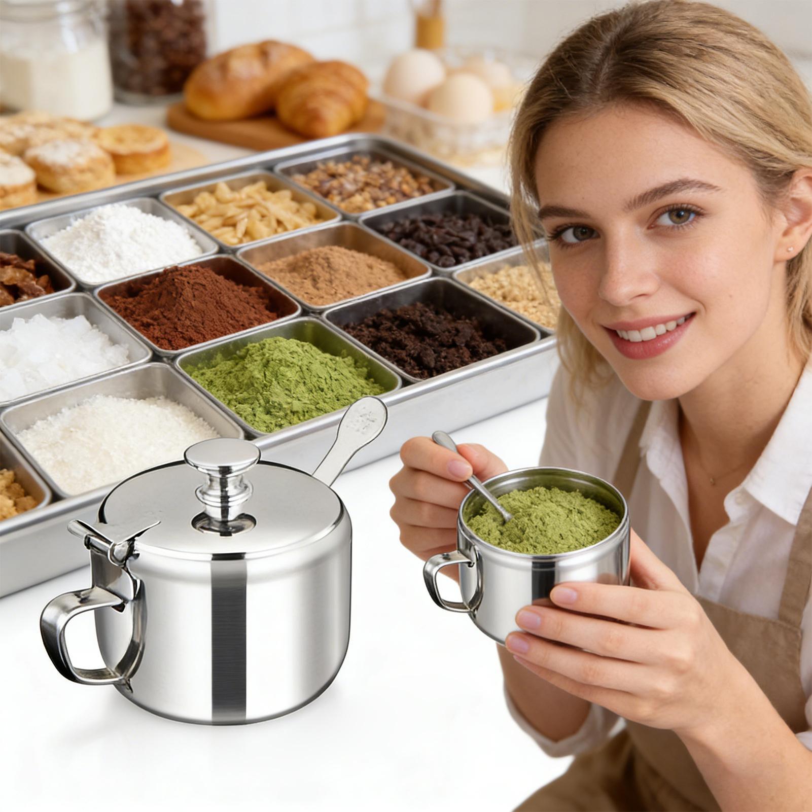 وعاء تخزين التوابل مع ملعقة، و - مراجعة Meal Prep Jars With Lids وسعره
