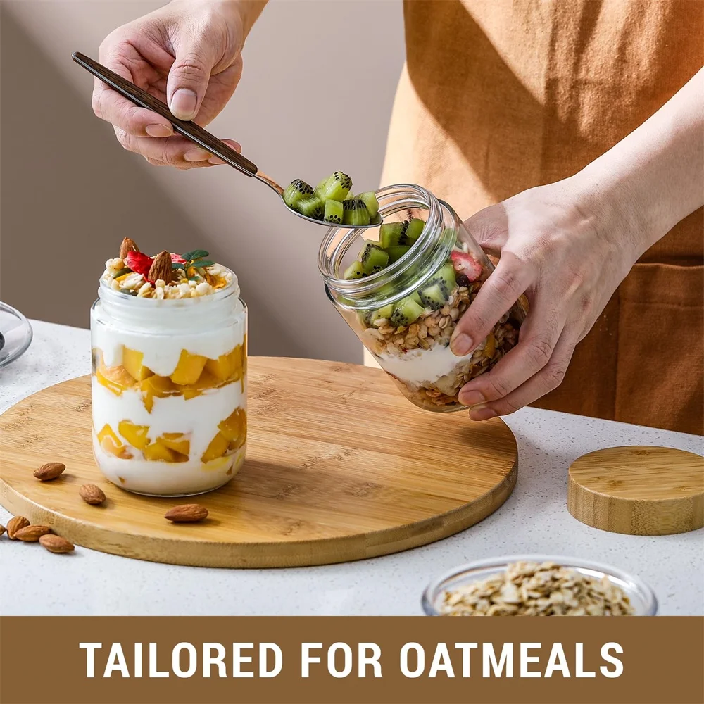 عبوات زجاجية سعة 16 أونصة مع أ - مراجعة Meal Prep Jars With Lids وسعره