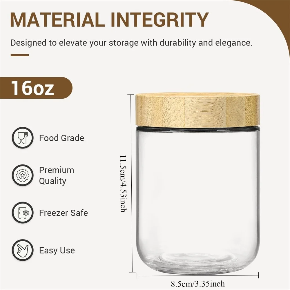عبوات زجاجية سعة 16 أونصة مع أ - مراجعة Meal Prep Jars With Lids وسعره