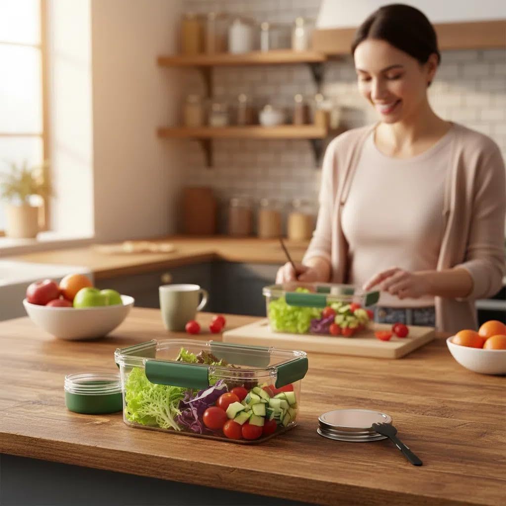 جرة جراب الطاقة الشمسية، حاويا - مراجعة Meal Prep Jars With Lids وسعره