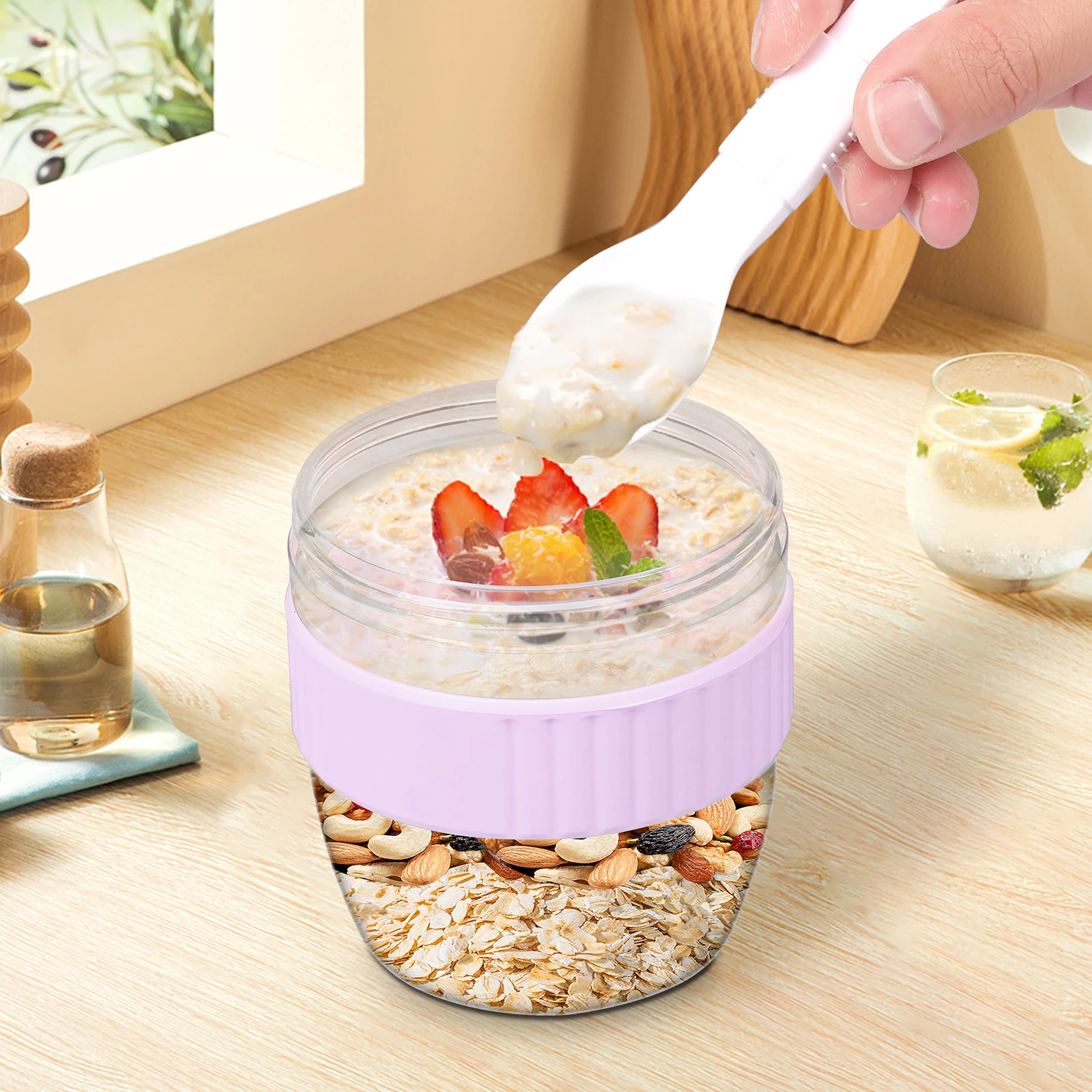 وعاء للشوفان المخفوق مزدوج الط - مراجعة Meal Prep Oatmeal وسعره