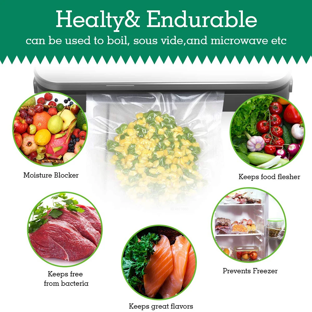 أكياس Sous Vide لآلات التعبئة  - مراجعة Meal Prep Vacuum Seal Containers وسعره